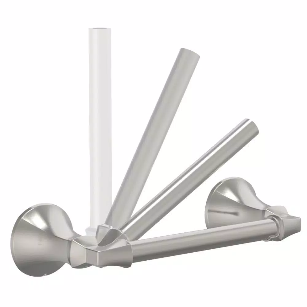 Delta Mandara Double Post Toilet Paper Holder, Brushed Nickel