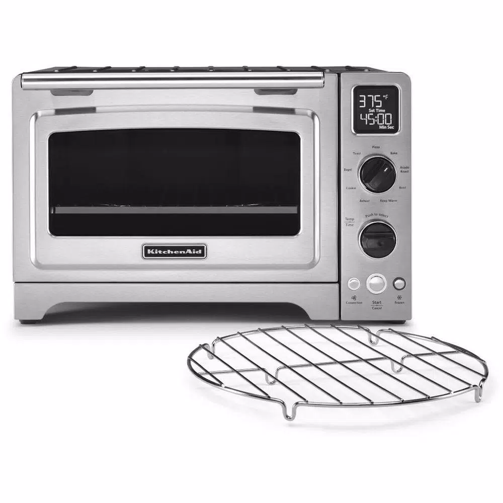 KitchenAid KCO273SS 1800W 6-Slice Convection Toaster Oven, Stainless Steel