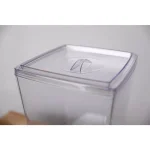 Basicwise Stackable Juice and Water Beverage Dispenser Set, 2-Piece Clear Plastic Serveware thumbnail 5