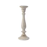 IMAX Rozzi Wooden Candle Holders Set of 5 - Rustic Multi-Colored Candlesticks thumbnail 5