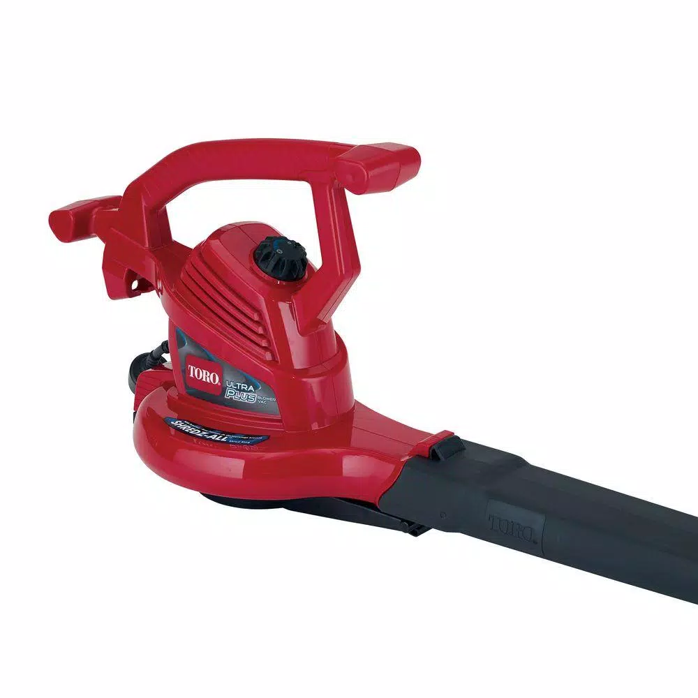 Toro UltraPlus 12 Amp Electric Leaf Blower, Vacuum, and Mulcher - 250 MPH, 350 CFM