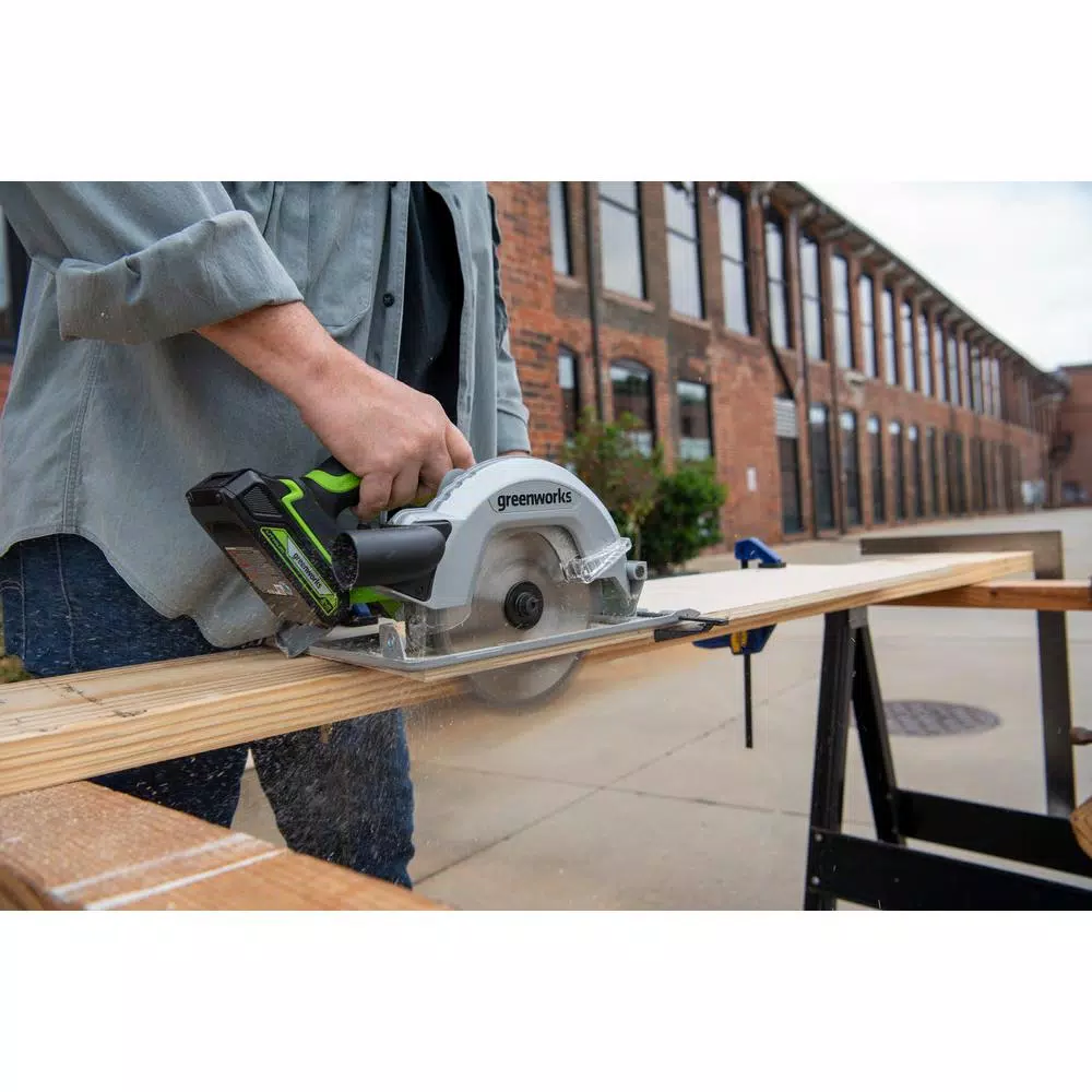 Greenworks 24V Cordless Brushless 7.25 in. Circular Saw, Tool Only