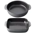BergHOFF GEM 2-Piece Stoneware Oval Baking Dish Set, Gray thumbnail 1