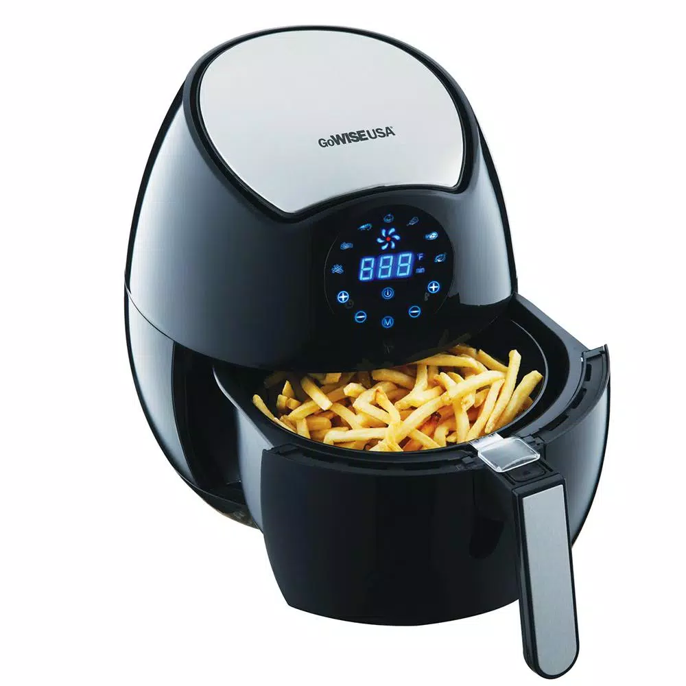 GoWISE USA 3.7 Qt. Digital Touchscreen Air Fryer, 1400W Multi-Functional Fryer, Grill, Bake & Roast
