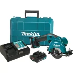 Makita 12V MAX CXT Cordless 3-3/8 in. Circular Saw Kit with Case, 2x 2.0Ah Batteries & Charger thumbnail 1