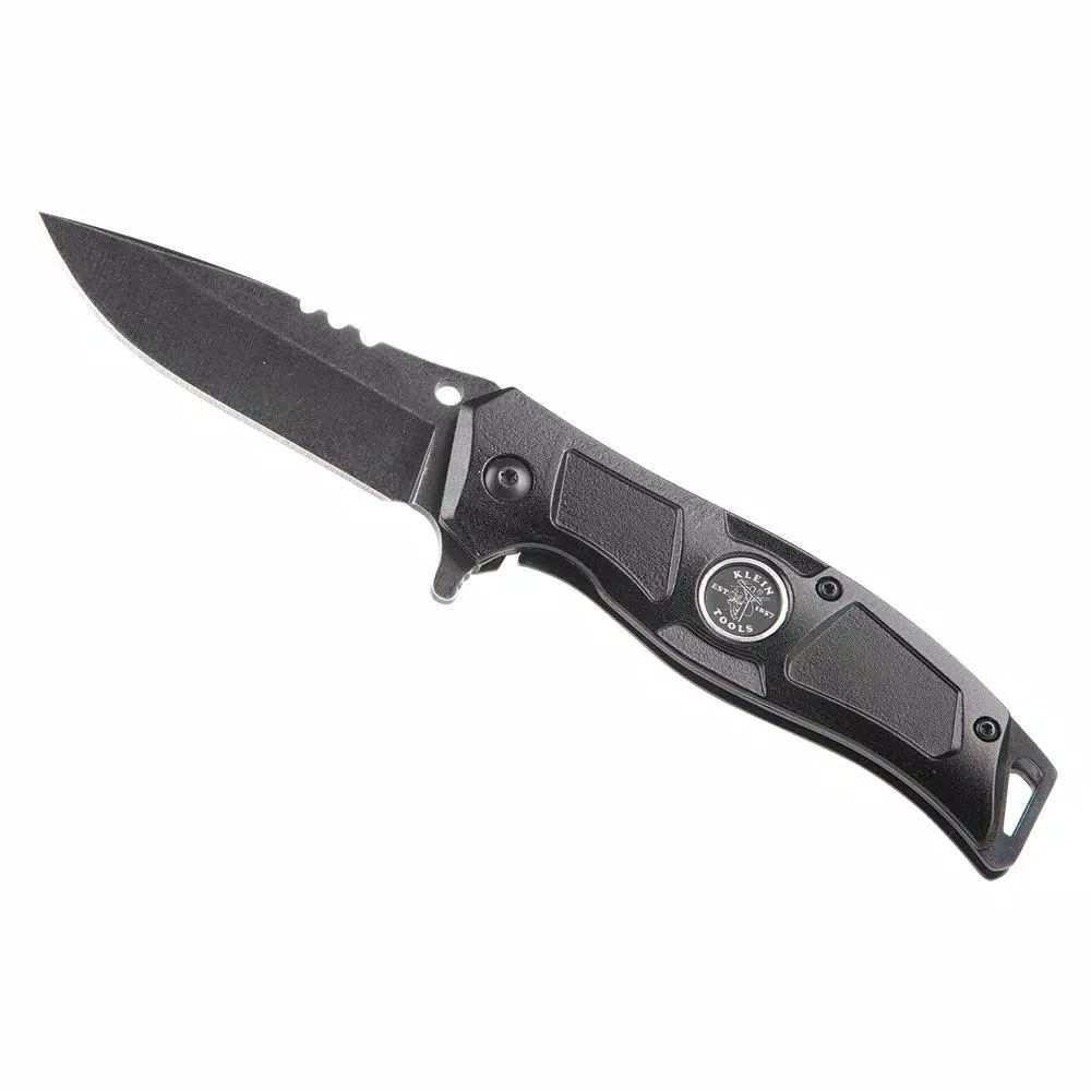 Klein Tools Electrician's Pocket Knife with Stainless Steel Drop Point Blade
