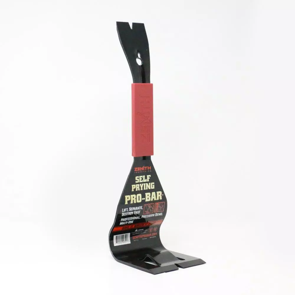 Zenith Self-Prying Pro-Bar Multi-Tool Pry Bar for Demolition and Precision Salvage