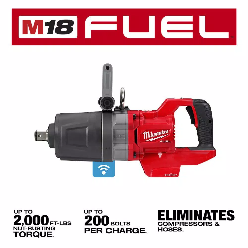 Milwaukee M18 FUEL 1 in. High Torque Impact Wrench with ONE-KEY, Brushless Cordless D-Handle (Tool-Only)