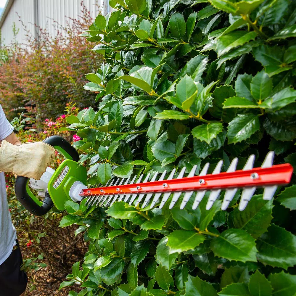 PowerSmith PHT140 40V 21 in. Cordless Dual-Action Hedge Trimmer with 2.5 Ah Battery and Charger