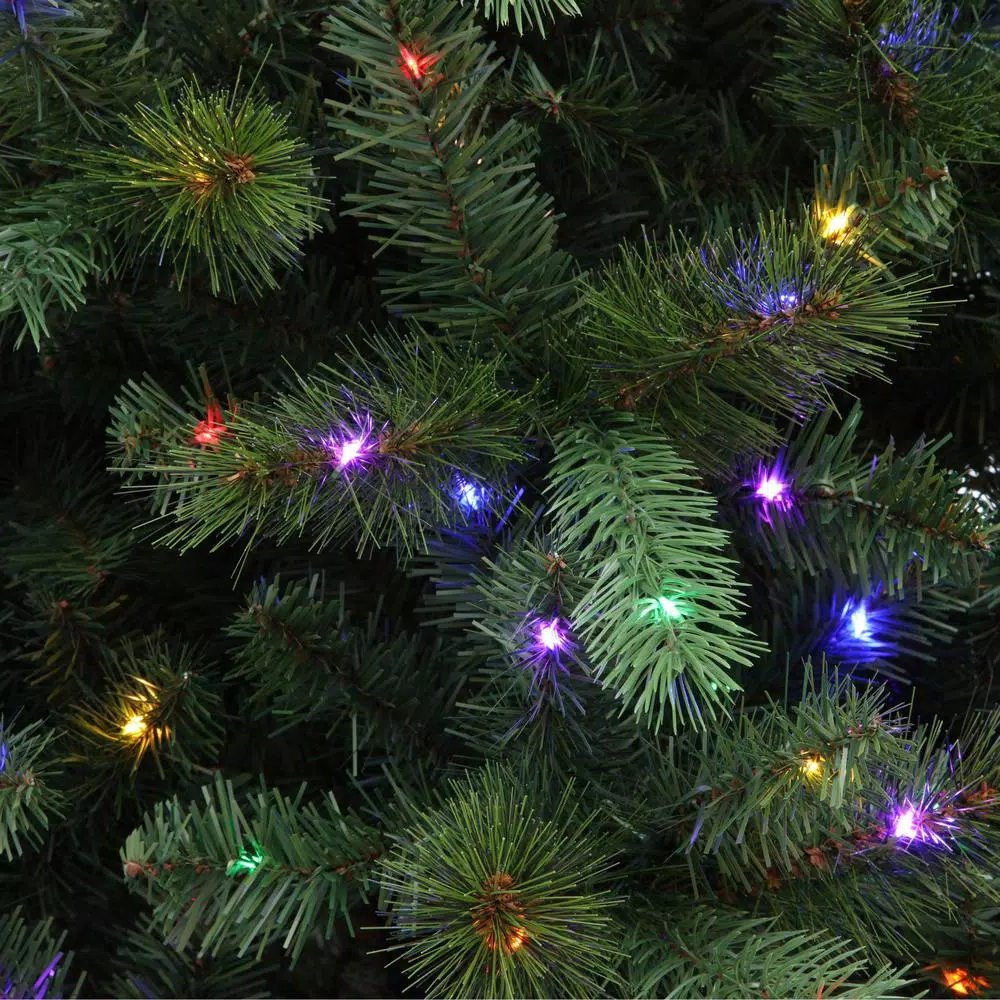 Unbranded 9 ft. Braxton Pre-Lit Color Changing Artificial Christmas Tree with 900 Micro Dot LED Lights