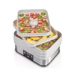 Hamilton Beach Food Dehydrator with 5 Stackable Trays, 500W, Grey thumbnail 2