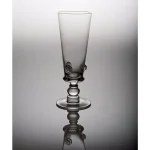 Abigails Traditional Medallion Footed Pilsner Glass Set, 12 oz, Clear (Set of 4) thumbnail 2