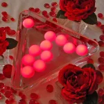 LUMABASE Red Floating Blimp LED Lights, Waterproof Battery Operated Decorative Lights (12-Count) thumbnail 5