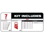Milwaukee 64-Piece 1/4 in. Drive SAE/Metric Ratchet, Socket, and Combination Ratcheting Wrench Set thumbnail 3
