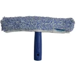 Ettore 10 in. Mighty Window Washer Scrubber with Click-Lock Handle and Microfiber Sleeve thumbnail 1