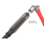 TEKTON 36 in. Angled Tip Pry Bar with Steel Striking Cap thumbnail 3