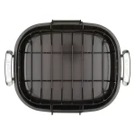 Unbranded Anolon Advanced 16 in. x 13.5 in. Nonstick Roasting Pan with Removable U-Rack, Bronze thumbnail 2