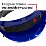 Bison Life Ratchet Headgear for Face Shields, High-Strength Thermoplastic, Blue thumbnail 5