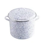 Paula Deen Enamel on Steel 12-Quart Stock Pot with Lid, White thumbnail 4