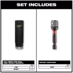 Milwaukee SHOCKWAVE Impact Duty 3/8 in. Drive Deep Well Socket Set, 3-Piece thumbnail 2