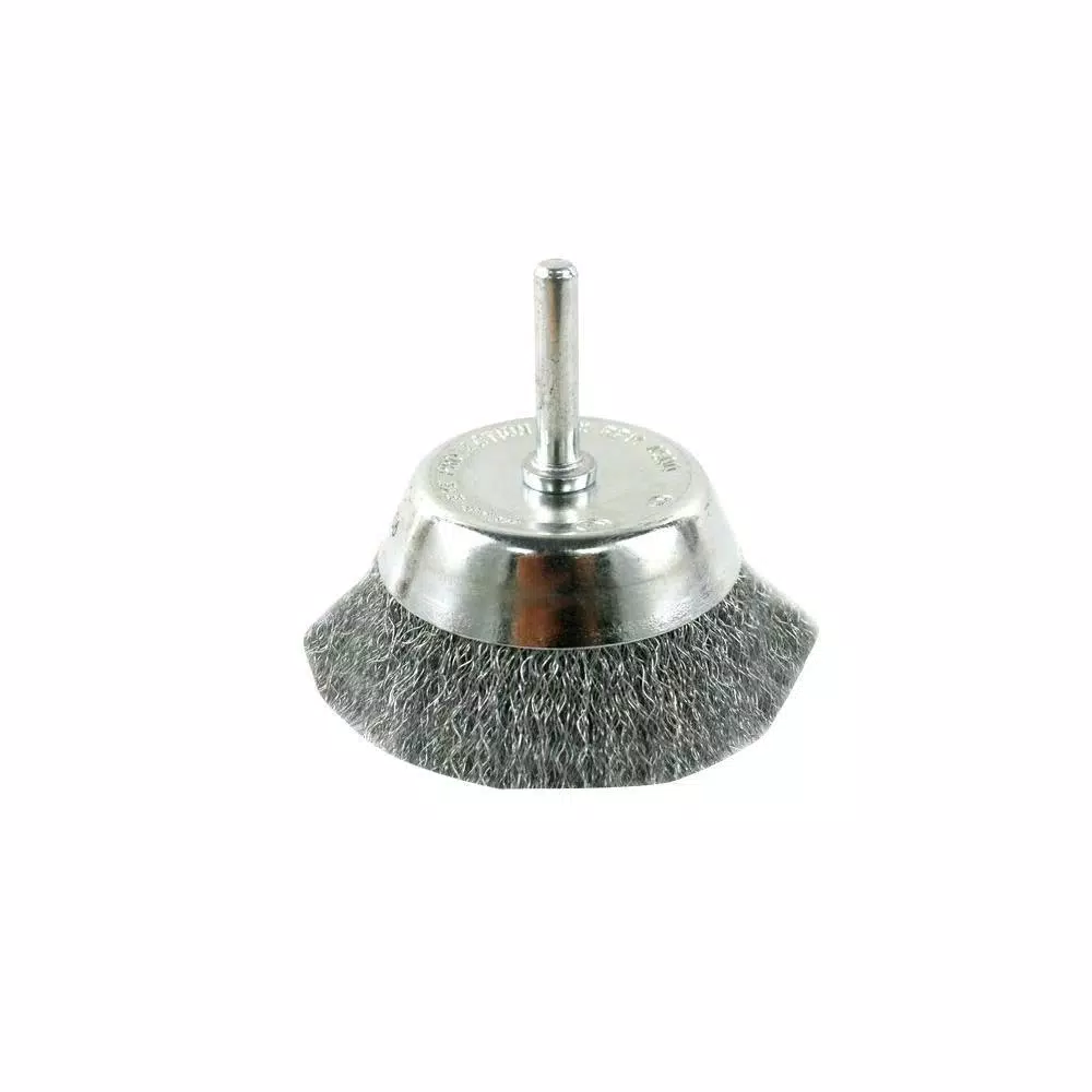 Avanti PRO 3 in. Steel Wire Cup Brush with 1/4 in. Shank