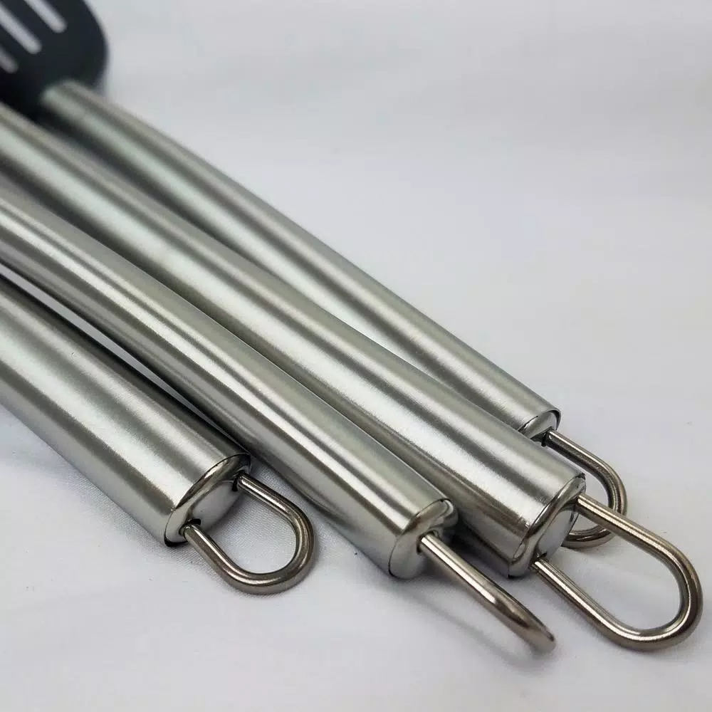 Oster Wrexham 6-Piece Kitchen Utensil Set with Stainless Steel Holder, Heat-Resistant Nylon Heads