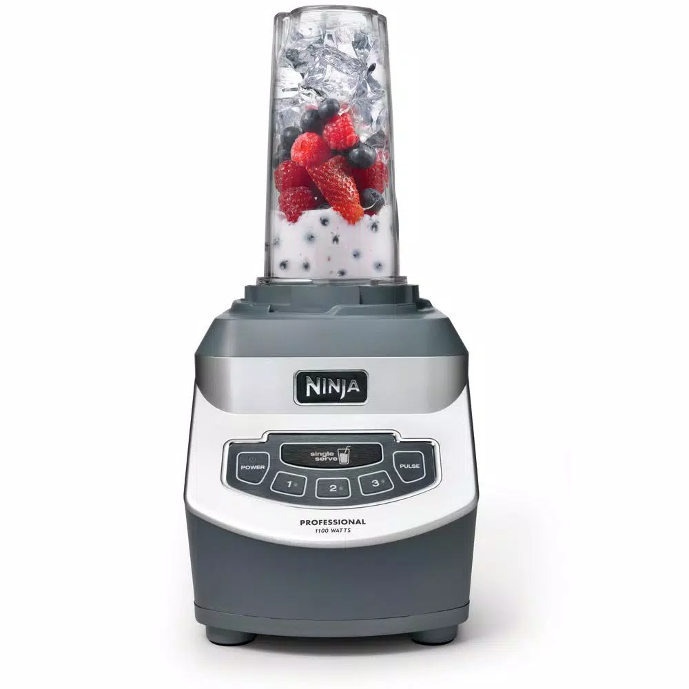 Ninja Professional 1100-Watt Blender, 72 oz. Pitcher and 2 Single Serve Cups, Black