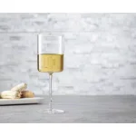JoyJolt Claire 11 oz. White Wine Glasses, Set of 4 - Lead-Free Crystal thumbnail 3