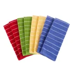 Unbranded 100% Cotton Striped Chevron Weave Kitchen Towels, Set of 8 thumbnail 1