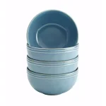 Rachael Ray Cucina 16-Piece Agave Blue Stoneware Dinnerware Set thumbnail 3