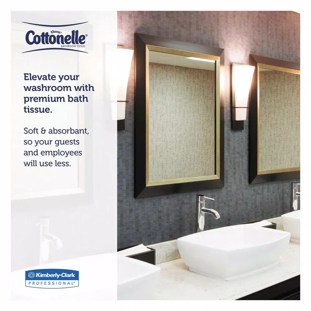 Kleenex Cottonelle White 2-Ply Bathroom Tissue, 20-Pack
