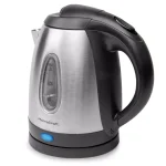 HomeCraft 1-Liter Stainless Steel Electric Kettle, 1500W Rapid Boil, 4-Cup Cordless Water Boiler thumbnail 1