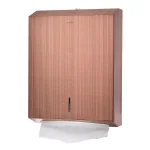Alpine Industries Rose Gold Stainless Steel C-Fold and Multi-Fold Paper Towel Dispenser thumbnail 1