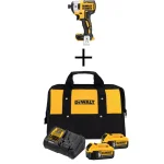 DEWALT 20V MAX XR Brushless 3-Speed 1/4 in. Impact Driver Kit with (2) 5.0 Ah Batteries and Charger thumbnail 1