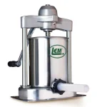LEM Mighty Bite 15 lbs. Stainless Steel Vertical Sausage Stuffer with Hardened Steel Gears thumbnail 1