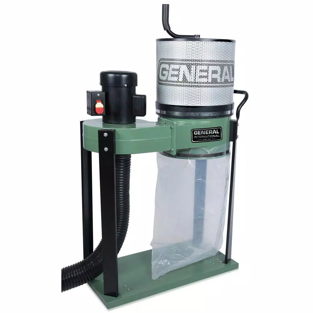 General International 1 HP Dust Collector with 1 Micron Canister Filter