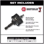 Milwaukee Shockwave Impact Duty Thin Wall Hole Saw Kit, 3-Piece Set thumbnail 2