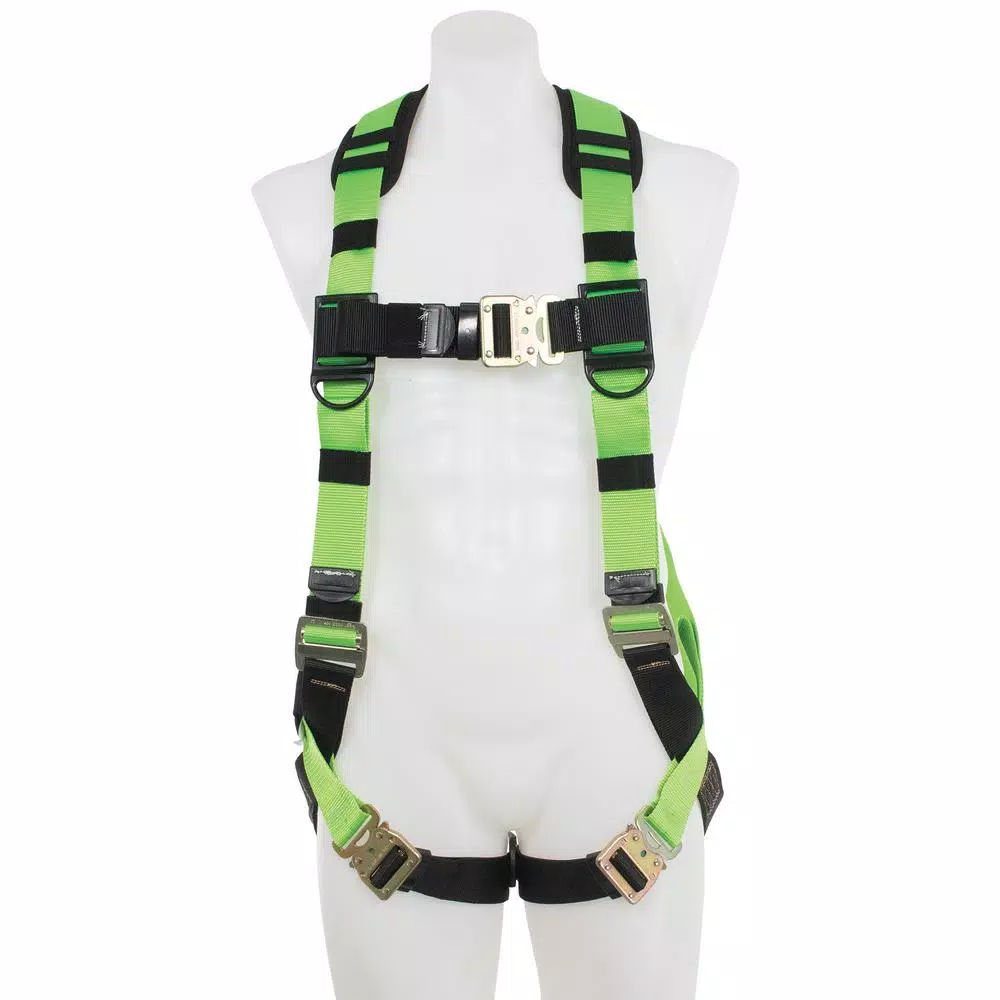WERNER UpGear H513002 Easy-Wear Safety Harness - Green, One Size
