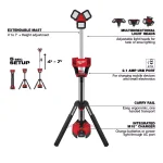 Milwaukee M18 ROCKET LED Tower Light/Charger Kit with 8.0 Ah Battery thumbnail 3