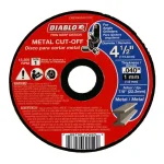 Diablo 4-1/2 in. Thin Kerf Metal and Stainless Steel Cut-Off Disc, 0.040 in. x 7/8 in. thumbnail 1