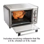 Hamilton Beach Stainless Steel Countertop Toaster Oven with Convection and Rotisserie thumbnail 3