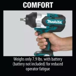 Makita 18V LXT Brushless High Torque 1/2 in. Impact Wrench & 14-Piece Deep Well Socket Set thumbnail 12