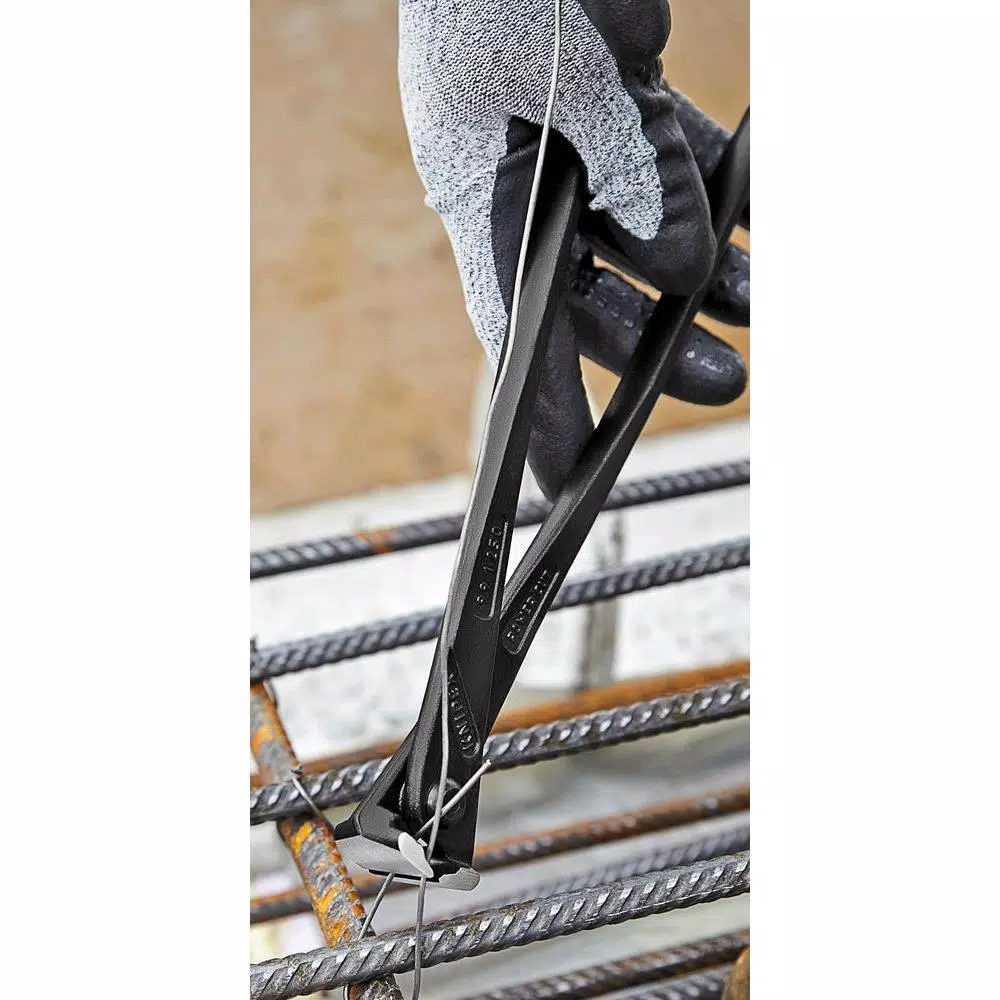 KNIPEX 12 in. High Leverage Concreter's Nippers - Extra Slim Cutting Pliers