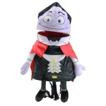 Northlight 21 in. Animated Vampire Halloween Trick or Treat Bag - Musical Plush Candy Backpack thumbnail 1