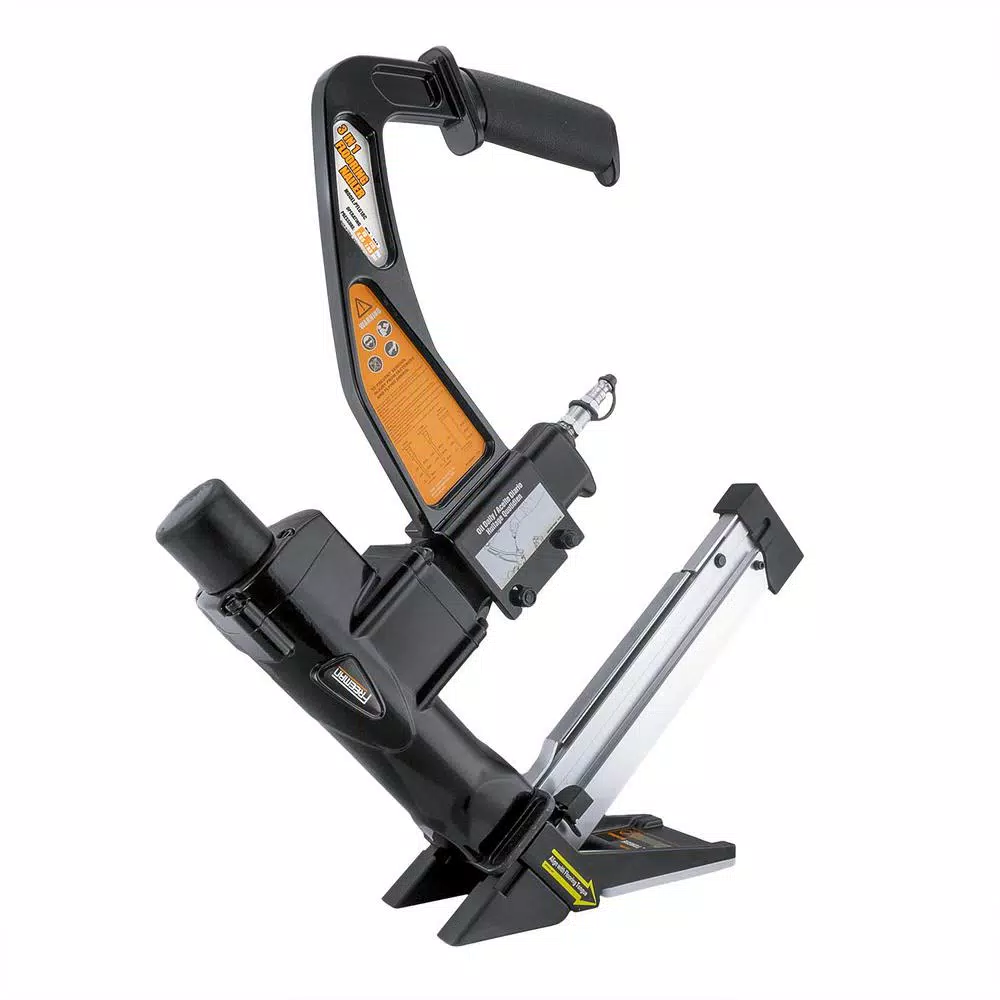 Freeman PFL618BR 3-in-1 Pneumatic Flooring Stapler and 16-Gauge Flooring Nailer Kit with Case