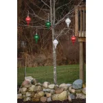 Xodus Innovations 9 in. Green LED Outdoor Hanging Finial Ornament with Light Sensor and Timer thumbnail 2