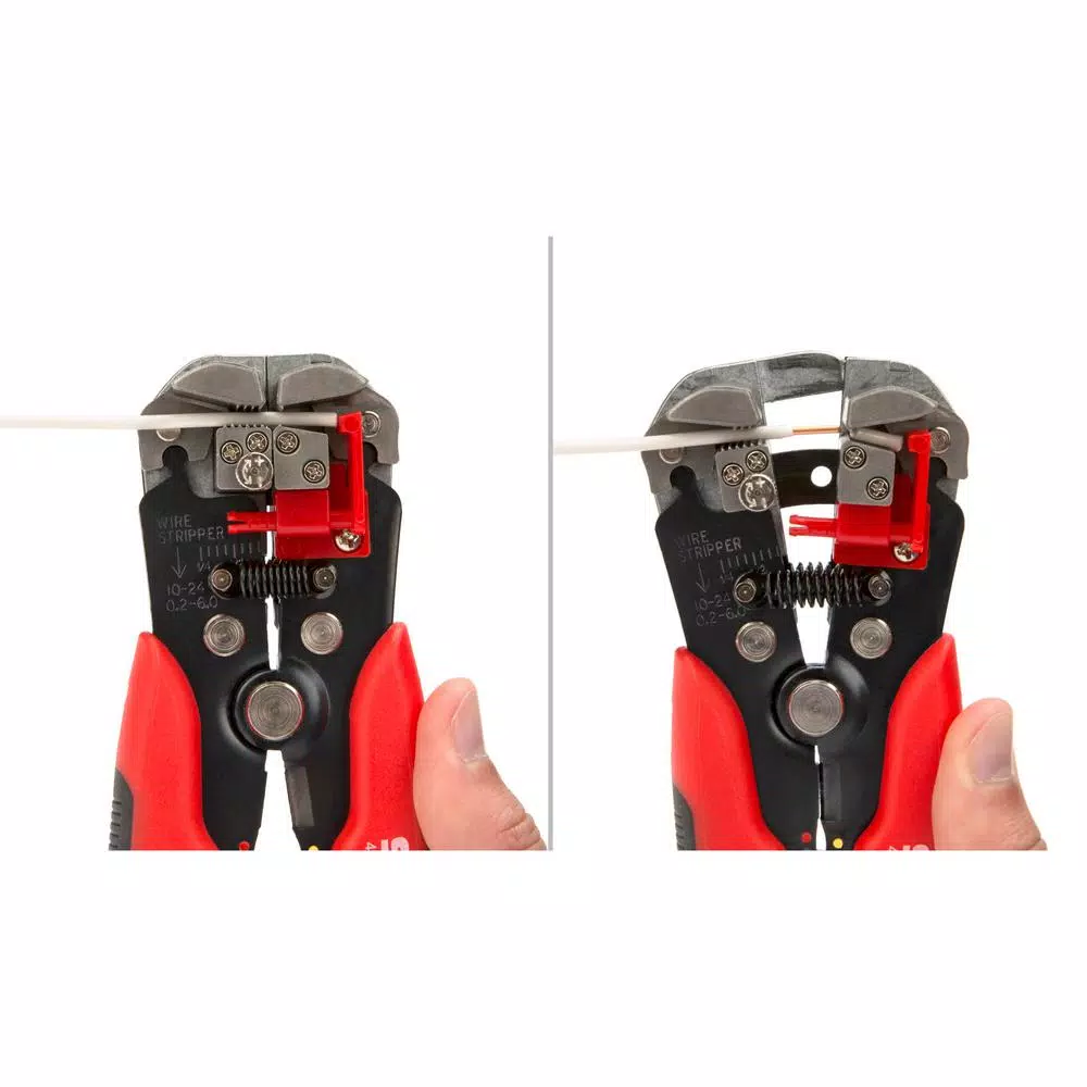 Steelman 41866 Self-Adjusting Wire and Cable Stripper, Cutter, and Crimper