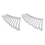 TEKTON 34-Piece Combination Wrench Set, 1/4 in. to 1 in. and 6 mm to 24 mm thumbnail 1
