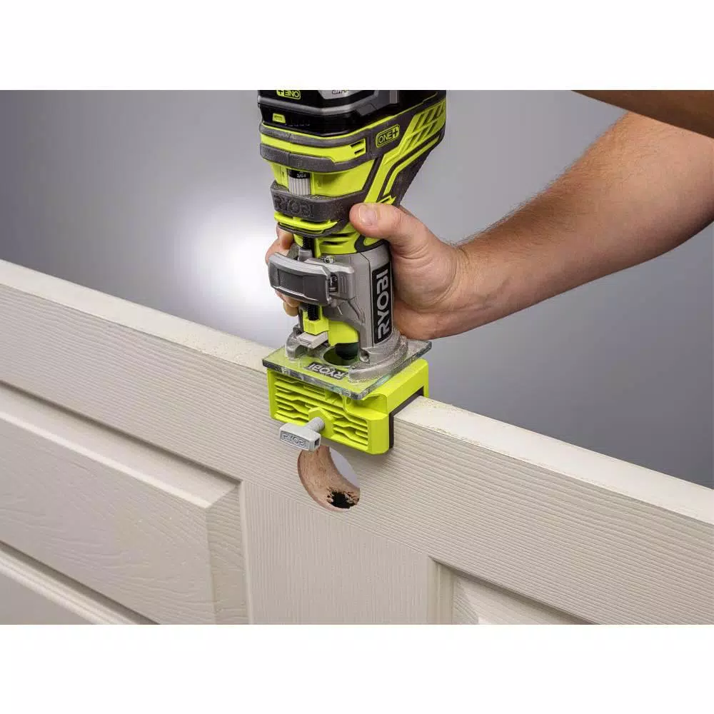 RYOBI ONE+ 18V Cordless Fixed Base Trim Router with Router Latch Mortiser (Tool Only)