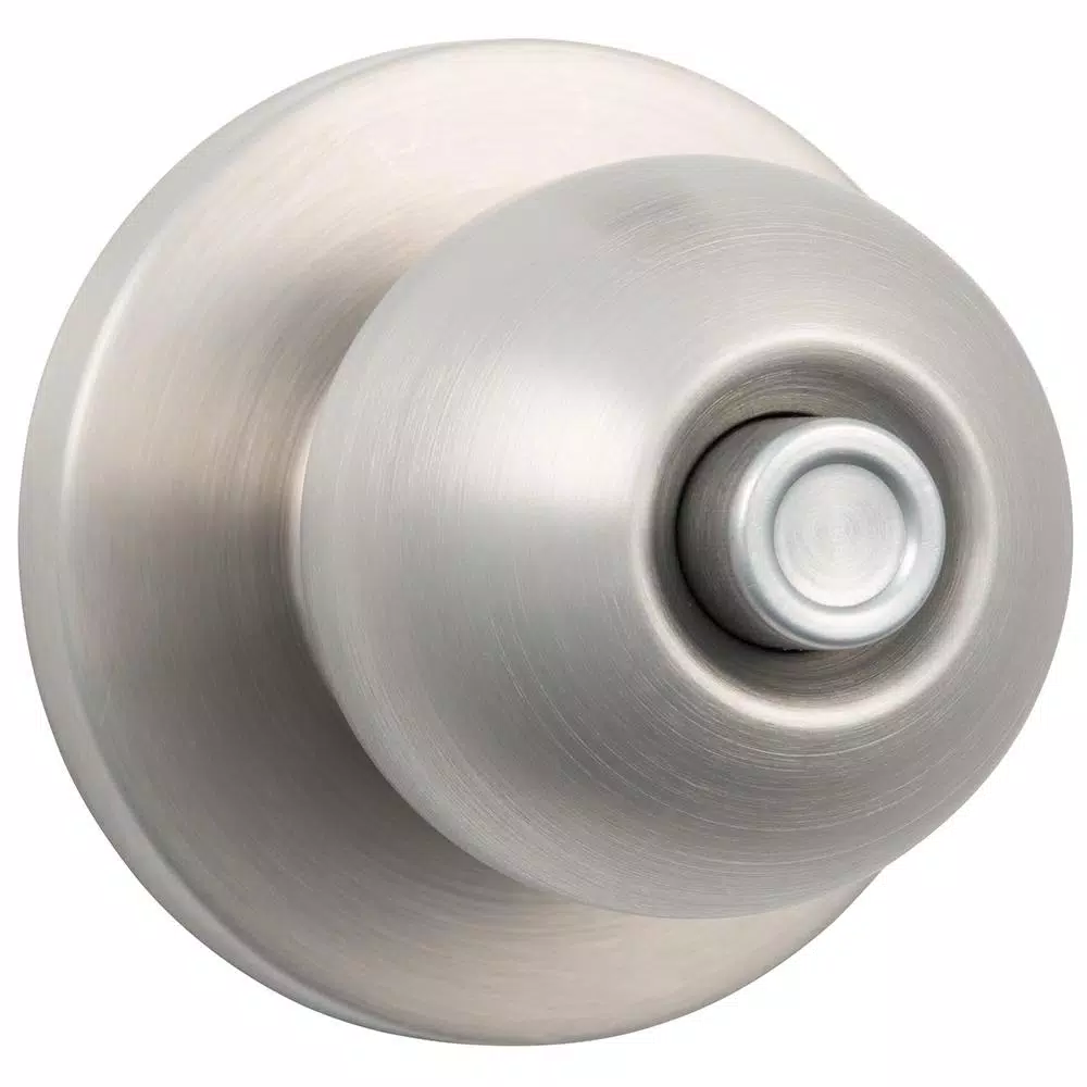 Universal Hardware ANSI Grade 2 Satin Chrome Privacy Bed/Bath Door Knob
